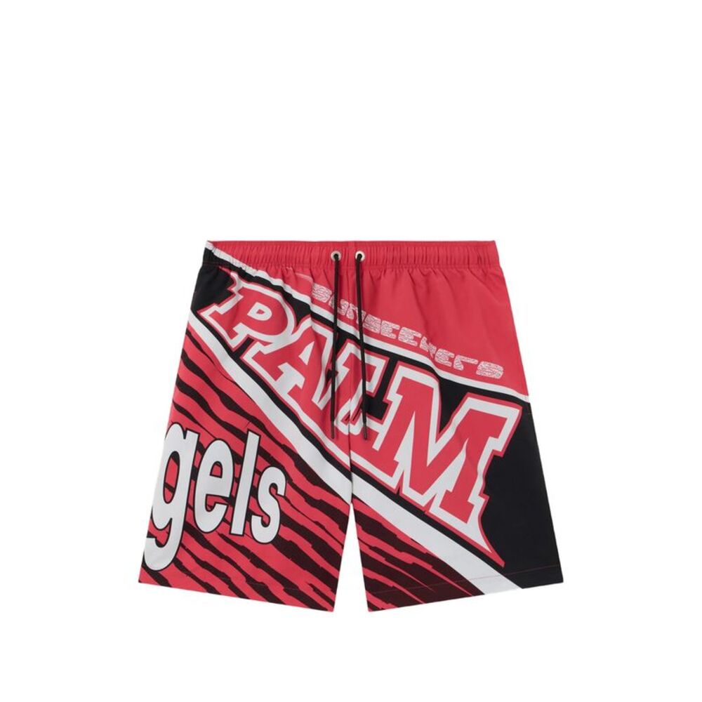 Palm Angels Red Beachwear - Swim Shorts Men